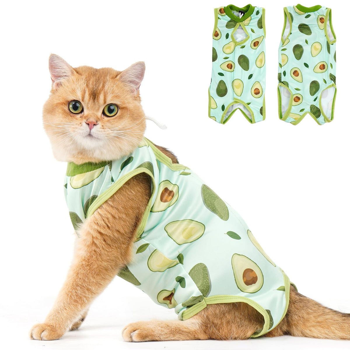 Avont Cat Recovery Suit - Kitten Onesie for Cats After Surgery
