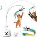 CATPICK Automatic Interactive Cat Toy, Flying Bird Wand for Indoor Cats