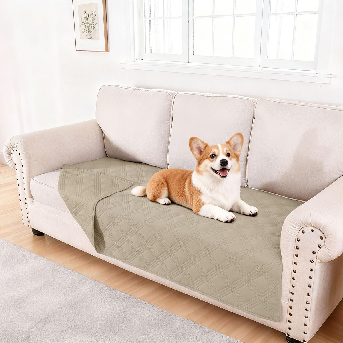 hyha Waterproof Dog Bed Blanket - Soft Pet Blanket & Sofa Cover for Dogs