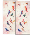 amepay Colorful Bird Hand Towels - 2 Pack, 14.5" X 28",Soft Microfiber Polyester Towel Set with Watercolor Birds Pattern,for Fun Bathroom Kitchen Spa Hotel Decor Gifts Nature-Inspired Look
