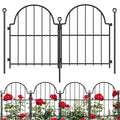 Blingluck Decorative Garden Fence, 17in(H) x 21ft(L), with Ground Stake