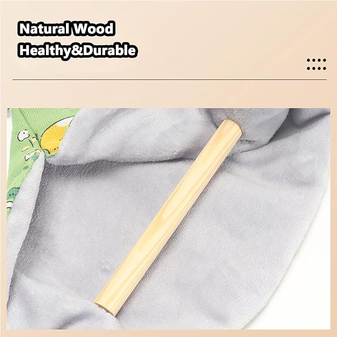 FLAdorepet Bird Hanging Tent Bed Parrot Parakeet Nest with Wooden Perch