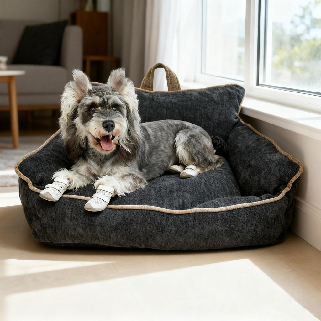 RAFASAFA Washable Dog Bed Medium Size,Pet Beds for Medium Dogs,Dog Sofa Bed with Removable Washable Cover,Warm and Comfortable,M(23.5"x15.5"x13.5")