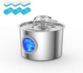 Premium Cat Water Fountain - Whisper-Quiet, 304 Stainless Steel, Smart Pump for Hydration Obsessed Cats | 74oz, 6 Filters Included (74oz Cat Fountain+6 Filters +6 Sponges)