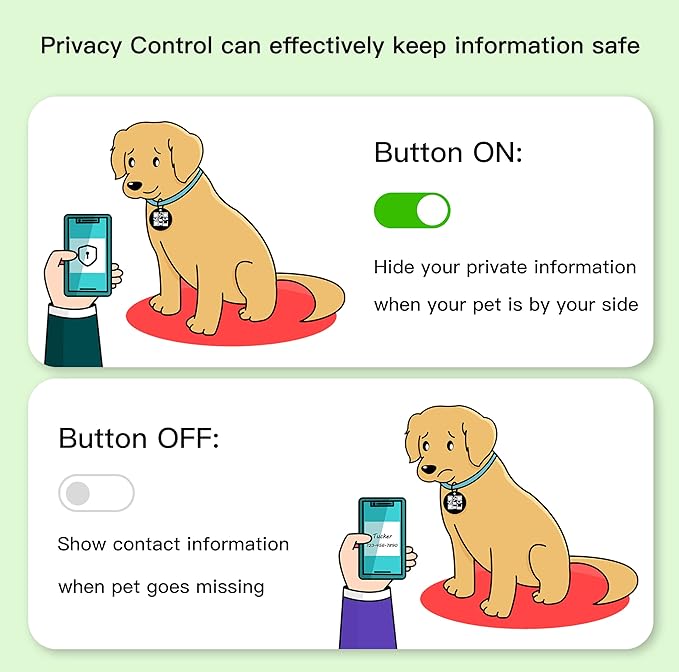 ESA Dog Tag, QR Code Dog Tag, Modifiable Free Pet Online Profile, Scannable QR Code, Scan QR Send Instant Location Alert Email, Silicone Lightweight ID Tag for Kitten and Puppy (Green, Small)