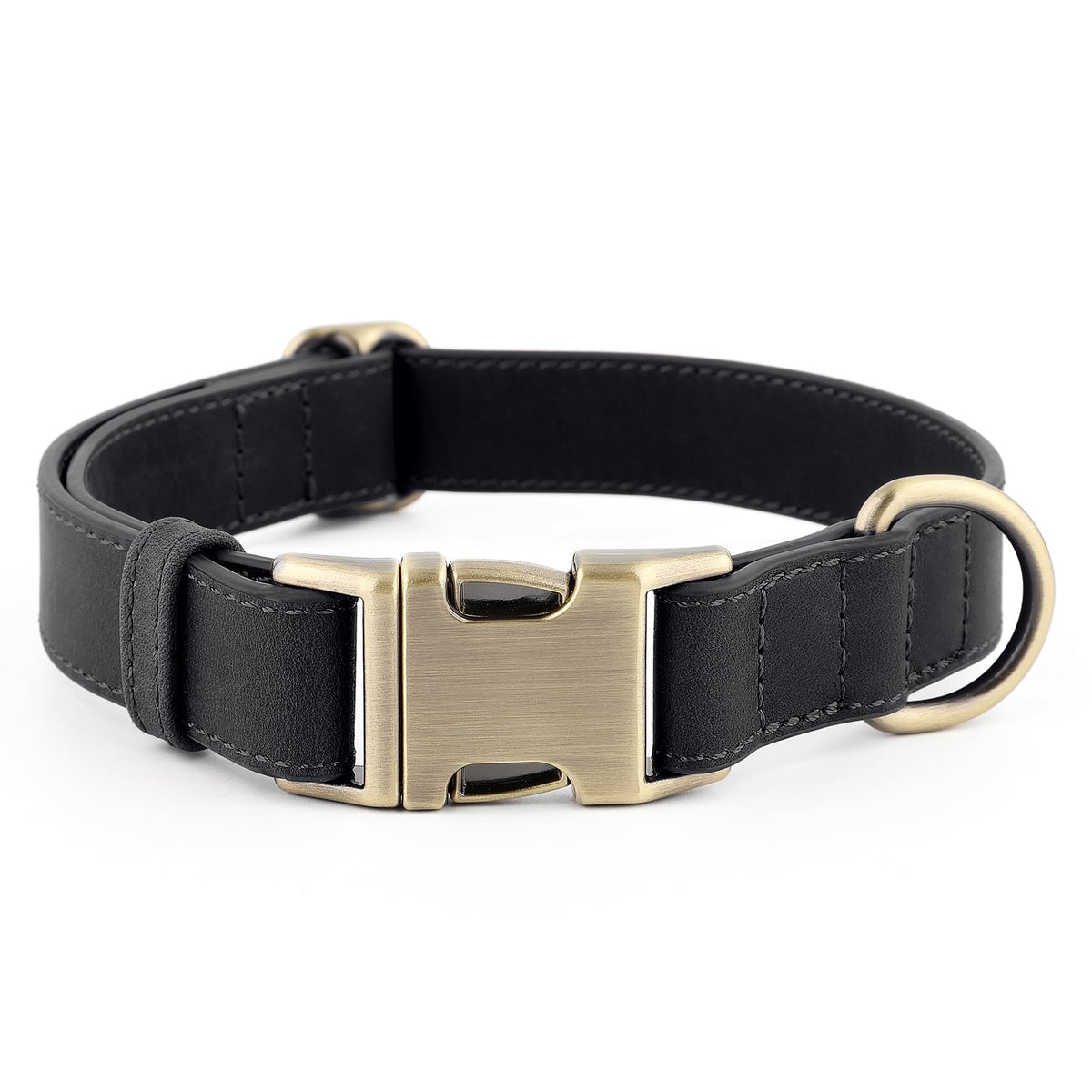 Plutus Pet Genuine Leather Dog Collar, Adjustable and Skin-Friendly