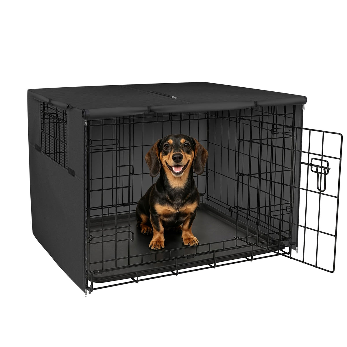 Explore Land Dog Crate Cover, 36 inches, Grey