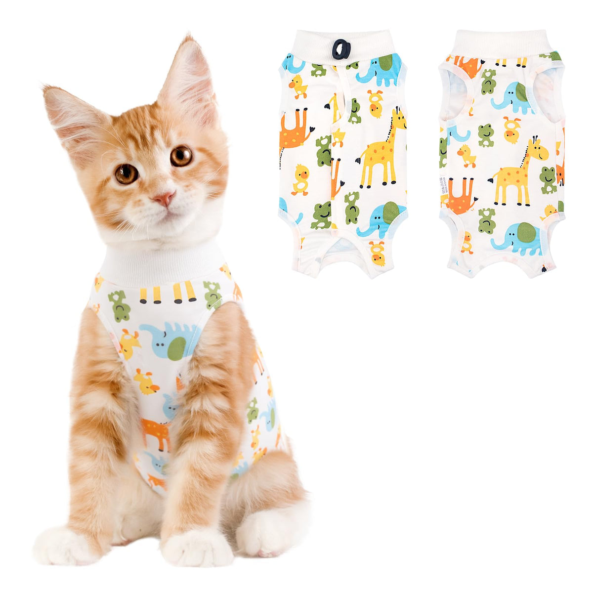 Coppthinktu Cat Recovery Suit Female Cat Onesie After Surgery Anti Licking