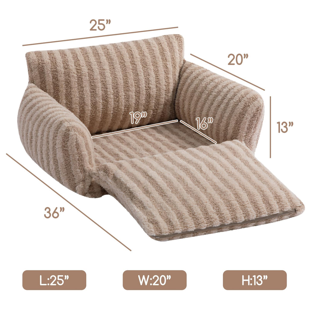 Hollypet Cat Bed Small Dog Orthopedic Couch Beds for Pets up to 20 lbs
