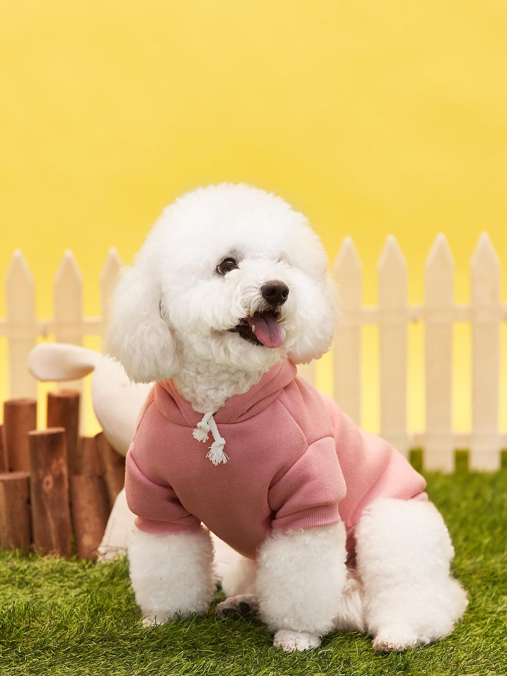 QWINEE Basic Dog Hoodie Sweatshirt Puppy Sweater Warm Cat Costumes Pet Clothes for Chihuahua Puppy Kitten Small Medium Dogs Light Pink X-Small