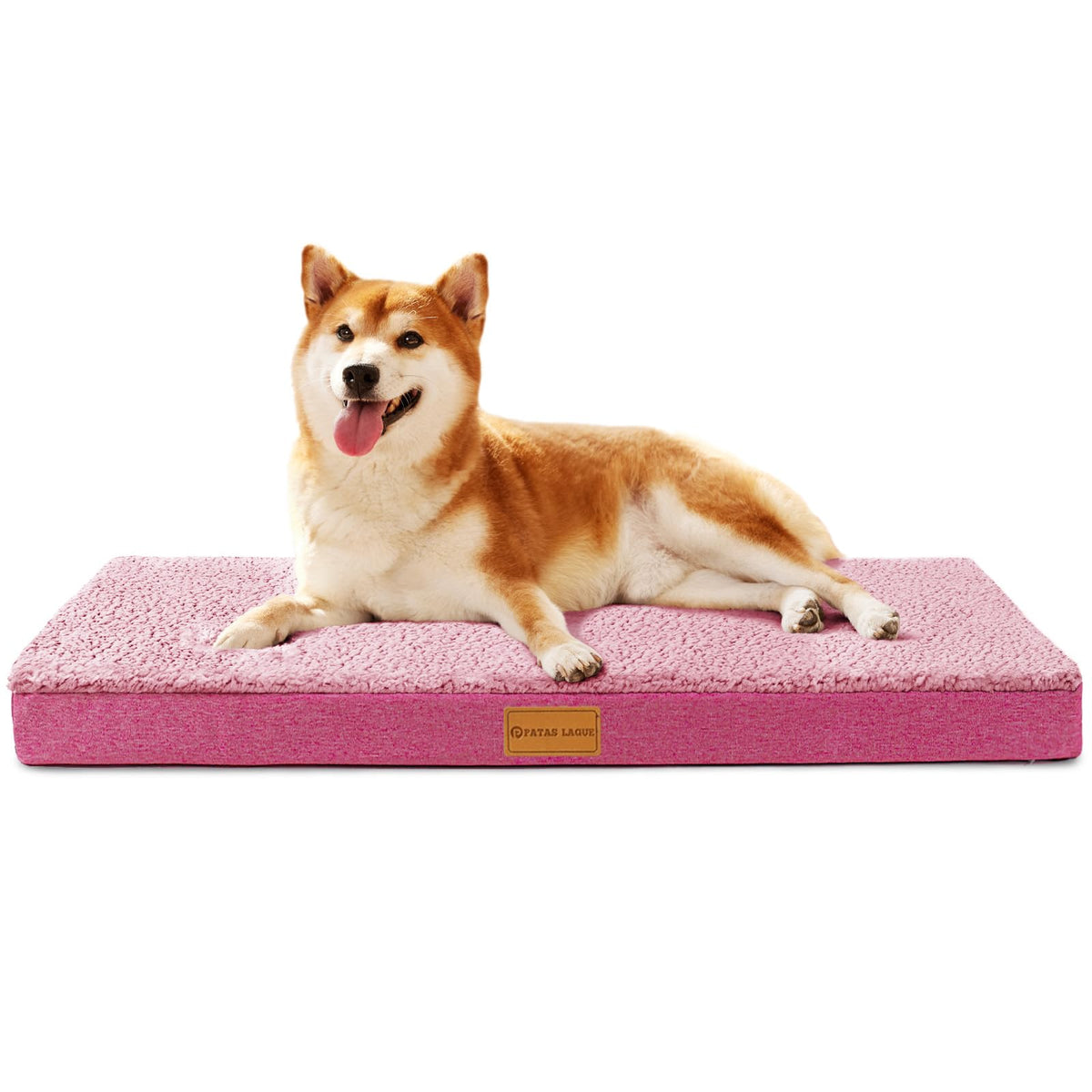 Patas Lague Orthopedic Large Dog Bed Washable Pet Sofa Mat 48''X30'' Black