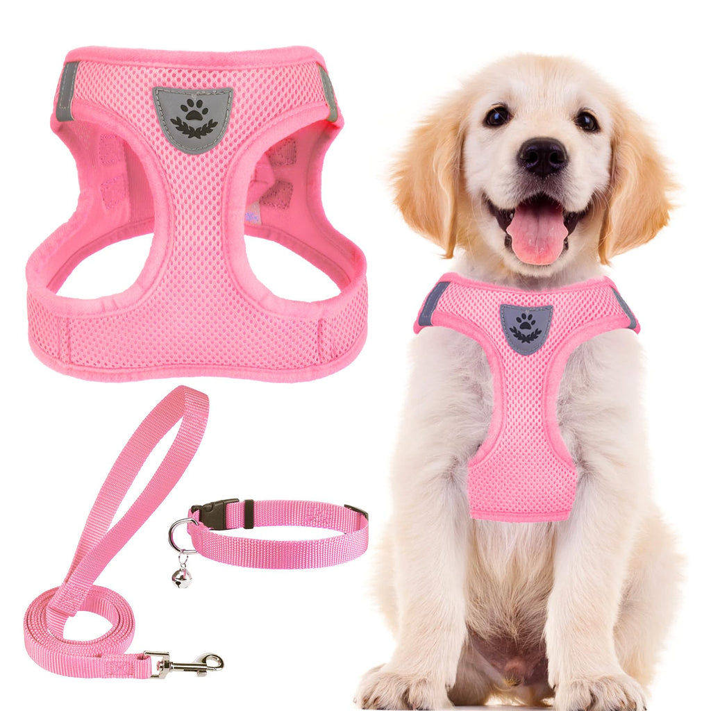 PUPTECK Dog Harness, Collar and Leash Set No Pull for Small Medium Sized