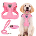 PUPTECK Dog Harness, Collar and Leash Set No Pull for Small Medium Sized