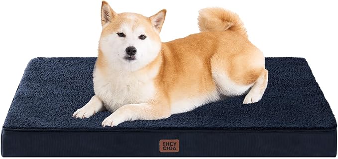 EHEYCIGA Orthopedic Dog Bed Extra Large with Removable Washable Cover, 41IN — 36*27*3.5 inches