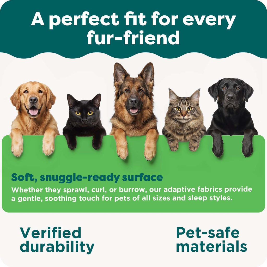 Furhaven Orthopedic Dog Bed for Large Dogs w/ Removable Washable Cover, For Dogs Up to 150 lbs - Ultra Plush Faux Fur & Suede Luxe Lounger Contour Mattress - Gray, Jumbo Plus/XXL