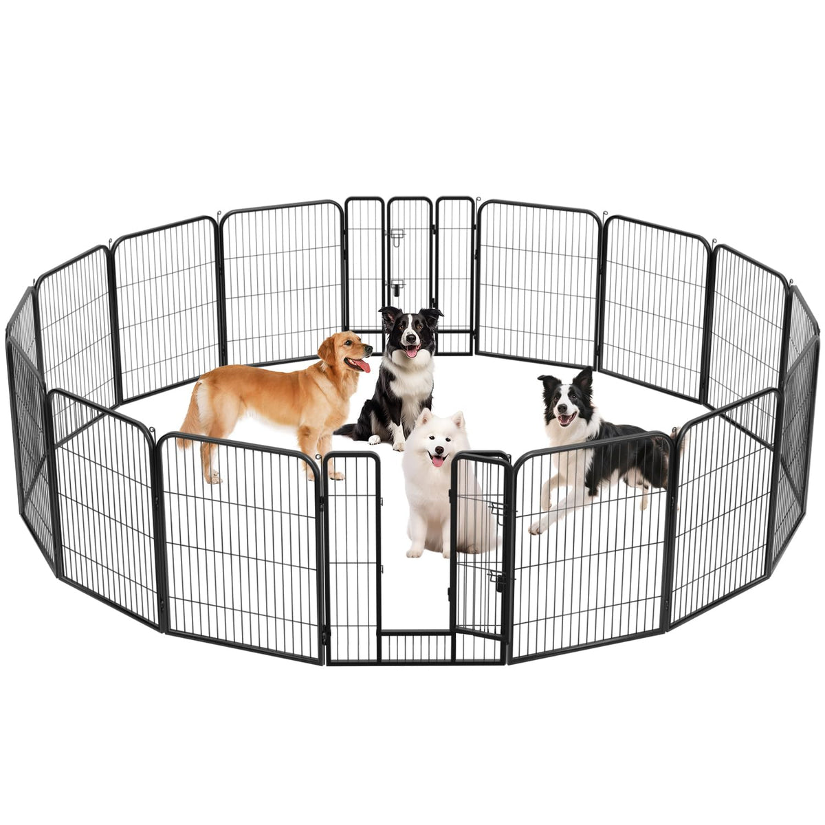 BestPet | Dog Playpen | 40", 12 Panels | Heavy Duty Metal Pet Exercise Pen