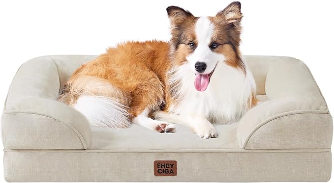 EHEYCIGA Orthopedic XXL Dog Bed, Waterproof Washable XL Big Pet Bed 48" — 41.0"l X 27.0"w X 6.5"th