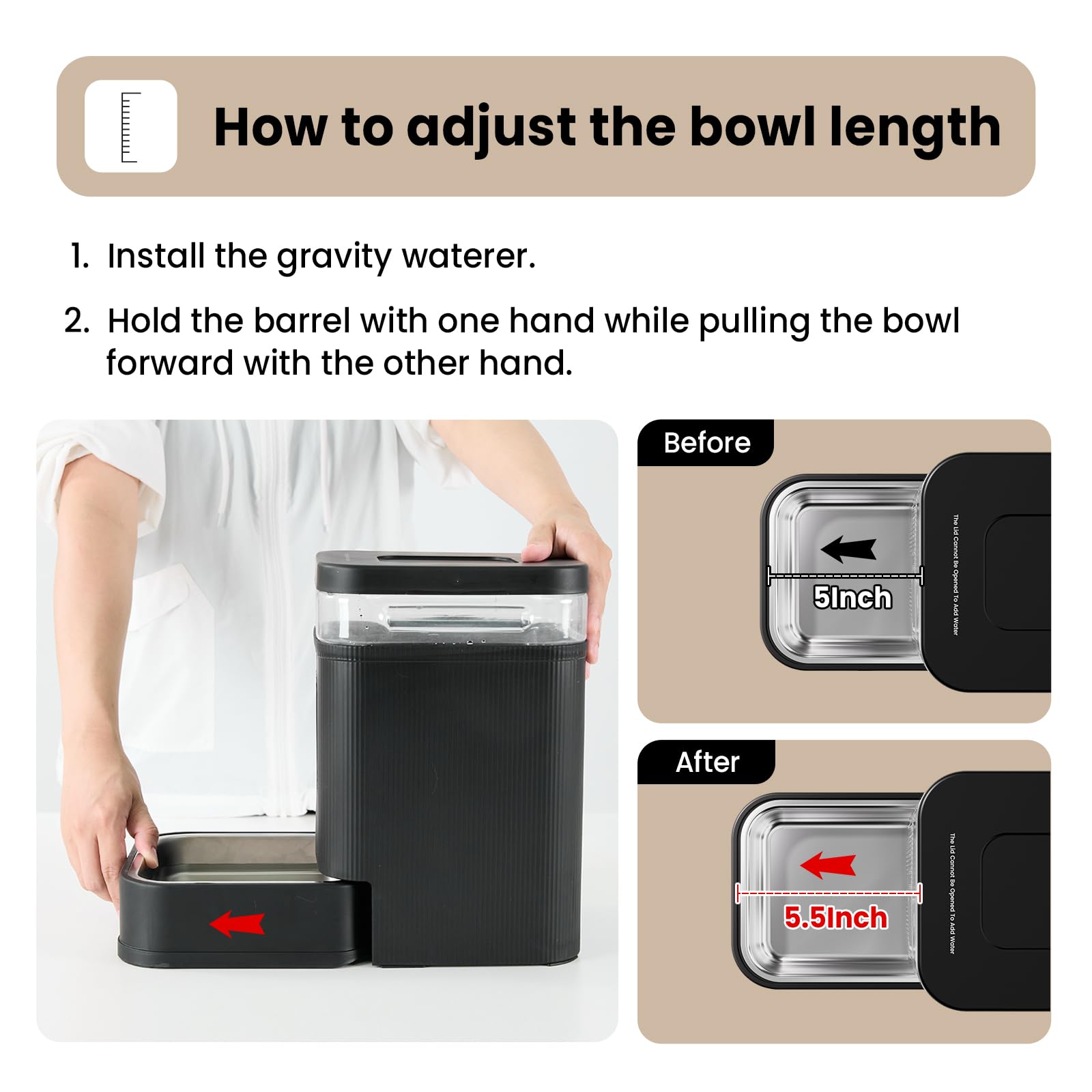 Gardner Pet Automatic Dog Water Bowl Dispenser (White, 6L)