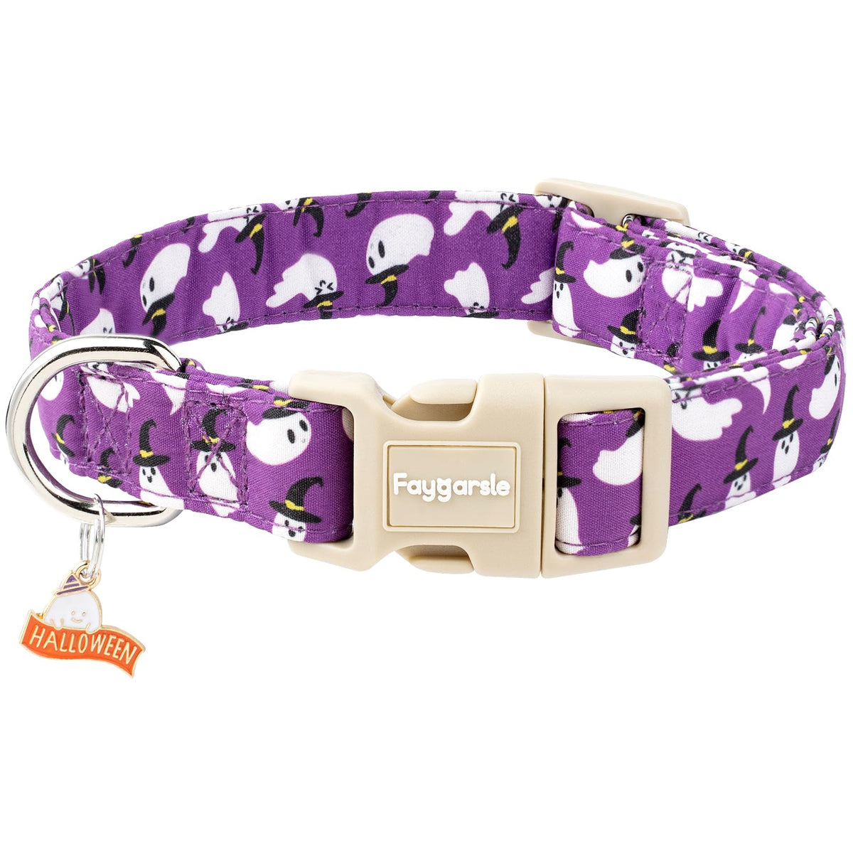 Faygarsle Fall Dog Collar Orange and Pink Pumpkin Pattern for Autumn S