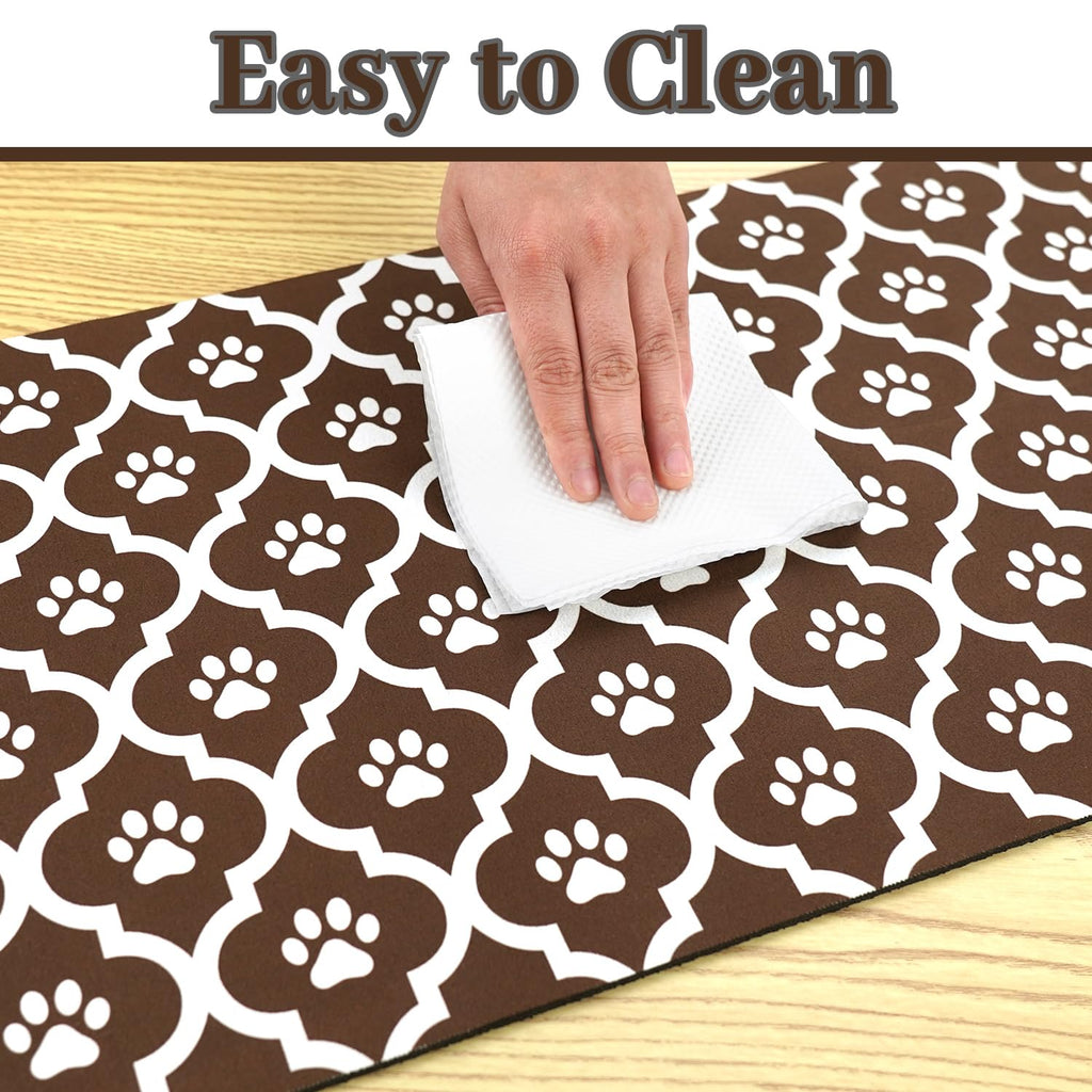 Xspatroias Dog Food Mat 17X30 Inch