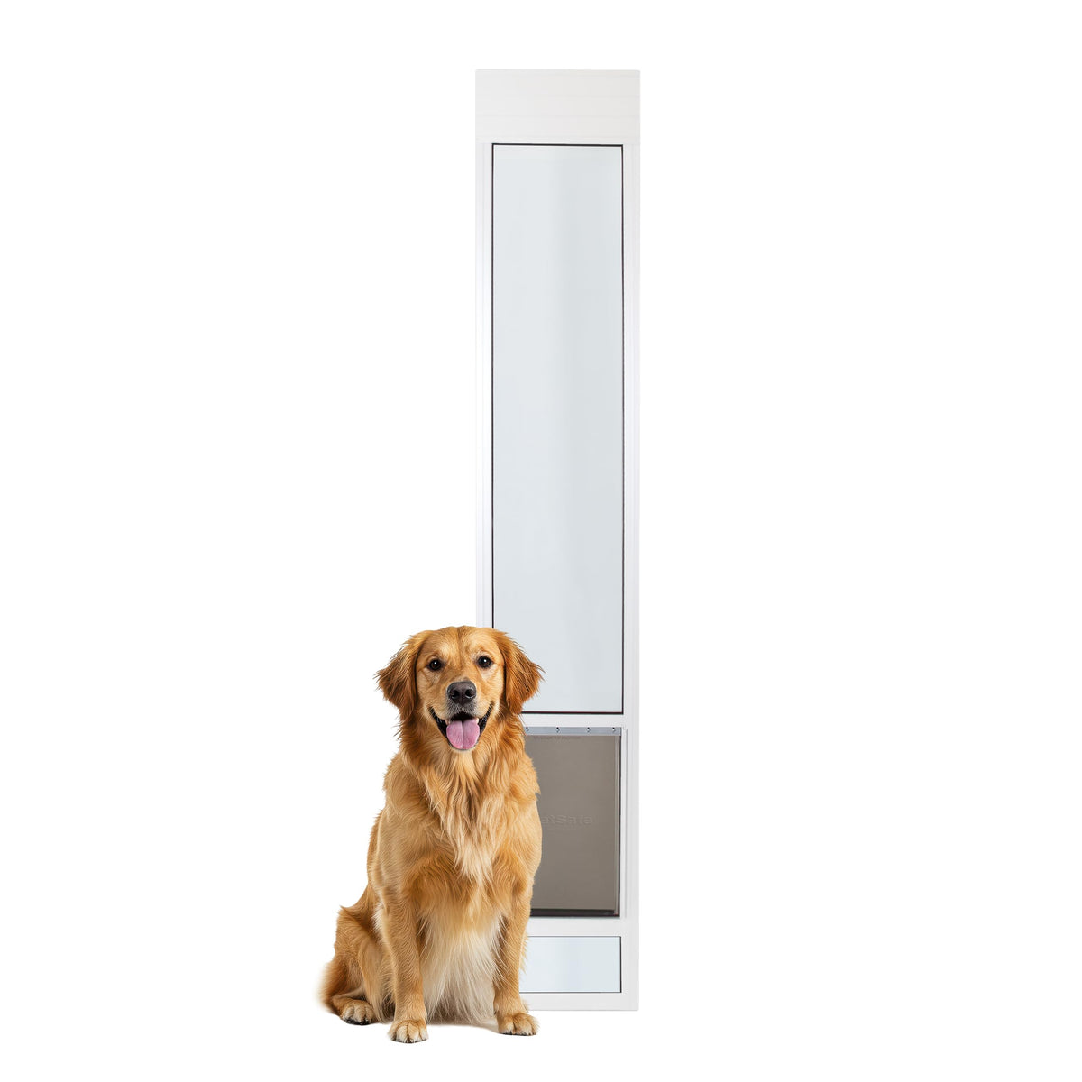 PetSafe Sliding Glass Pet Door, 1 Piece, Large-Tall Dogs to 130 lb, White