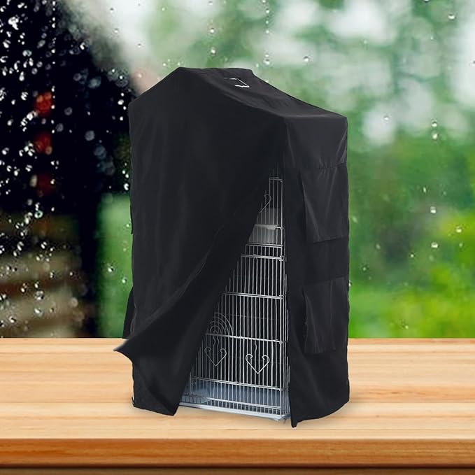 Baoblaze Bird Cage Cover,Blackout Cover Shading Cloth, Washable Birdcage Cover, Windproof for Parrot Parakeets Lovebirds Macaw Square Cages Accessories