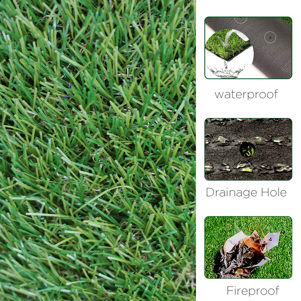 ALTRUISTIC Realistic Pet Artificial Grass for Dogs Indooor Outdoor Decor, 70 oz Extra-Heavy & Thick Garden Lawn Landscape Synthetic Grass Turf, Fake GrassTurf Mat Rug