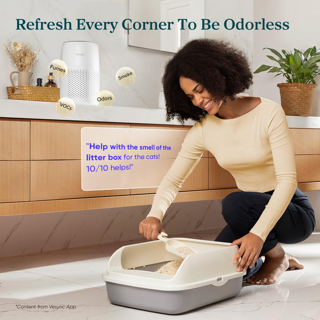 Levoit Air Purifiers for Bedroom Home Pets Dorm Room, Small Air Purifiers