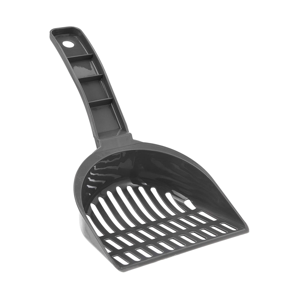 Amazon Basics Durable Cat Litter Scoop with Holder, Hangs on Litter Box, Efficient Scooper