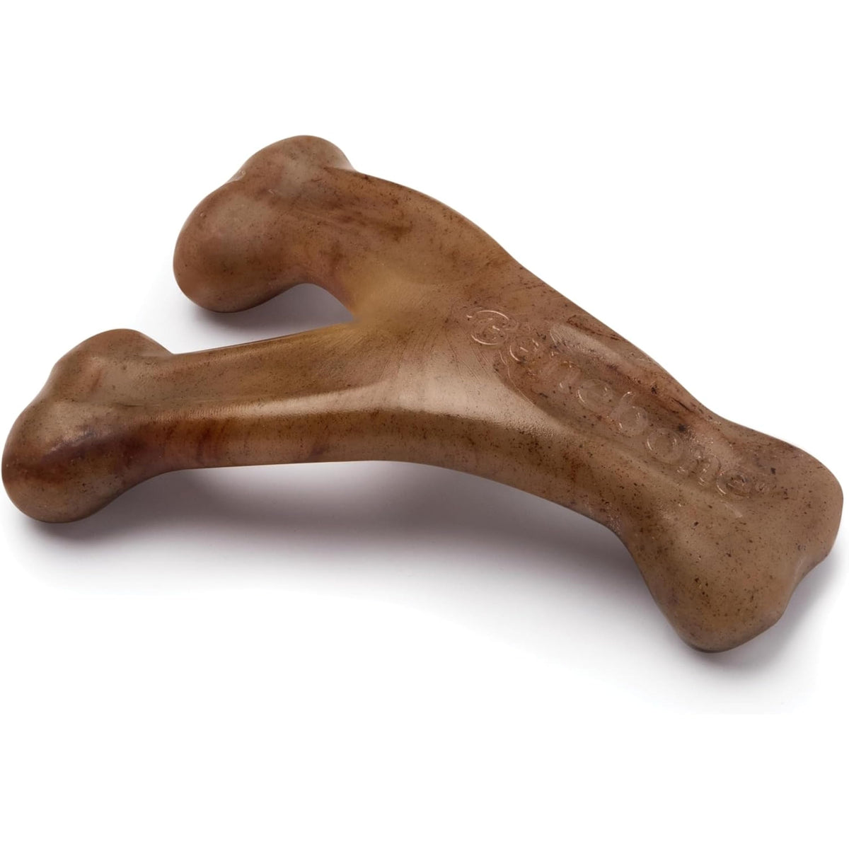 Benebone Wishbone Dog Chew Toy for Aggressive Chewers, Real Bacon, Tiny