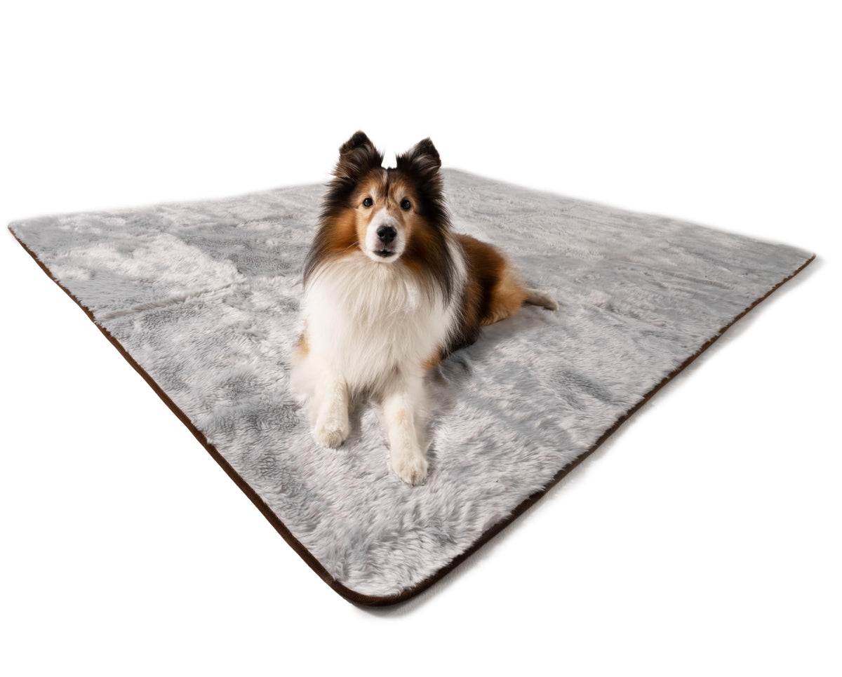 PAW BRANDS PupProtector Waterproof Throw Blanket, Polar White, 80x62