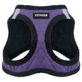 Voyager Step-in Plush Dog Vest Harness -Purple Faux Leather, Medium