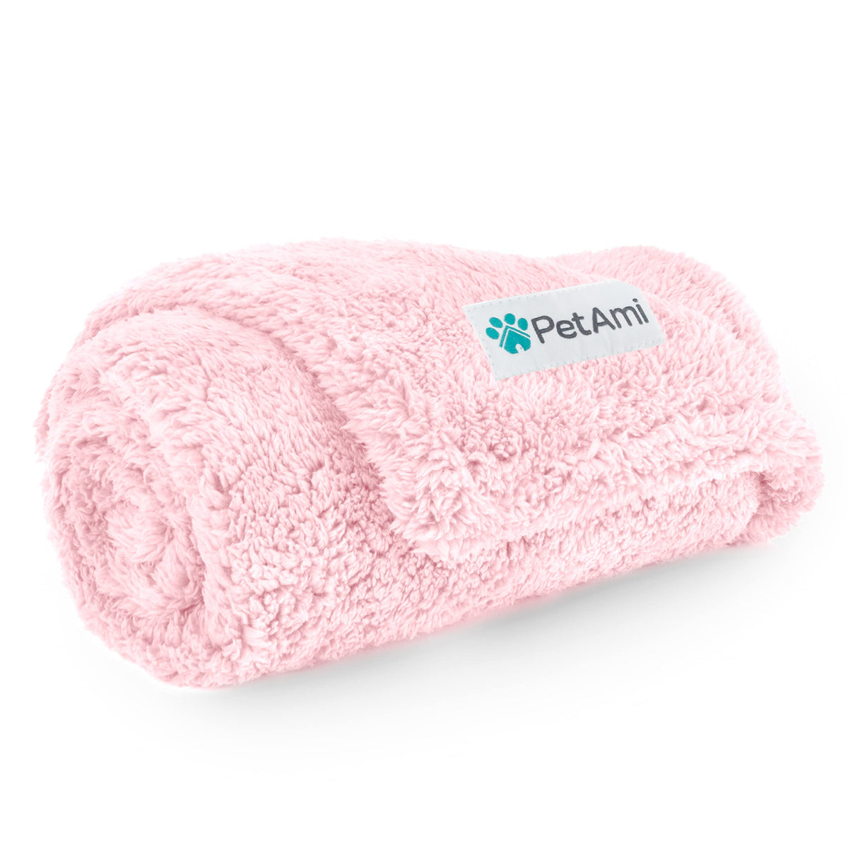PetAmi Fluffy Sherpa Waterproof Dog Blanket for Medium Pet Cat 29x40, Blue