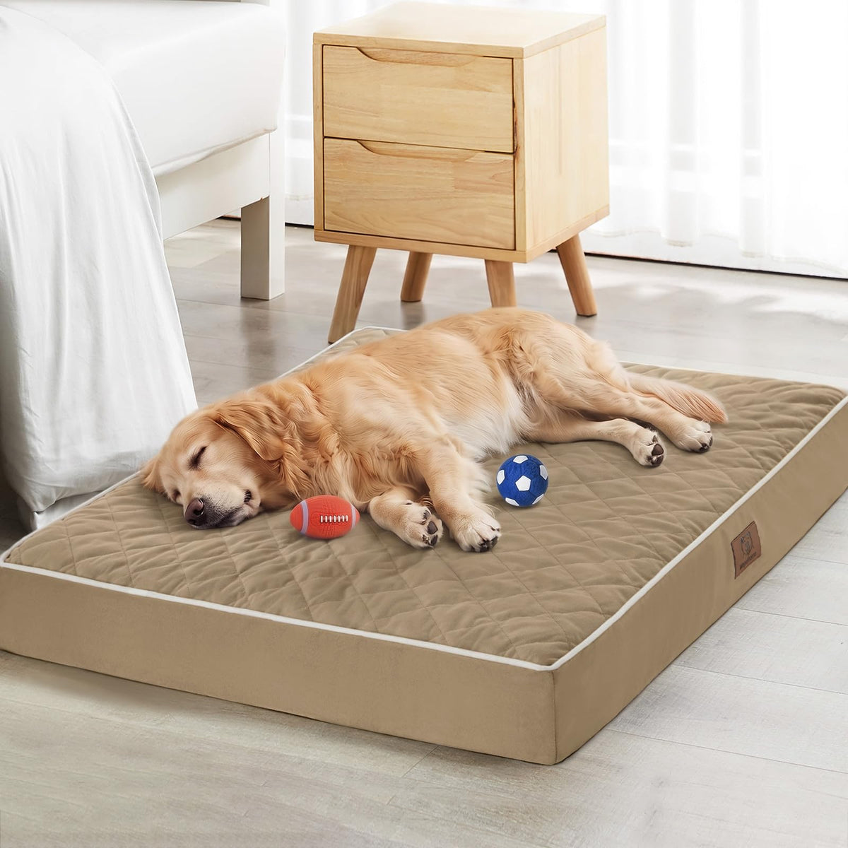 WNPETHOME Orthopedic Waterproof Extra Large Senior Dogs Bed for Comfy Sleep
