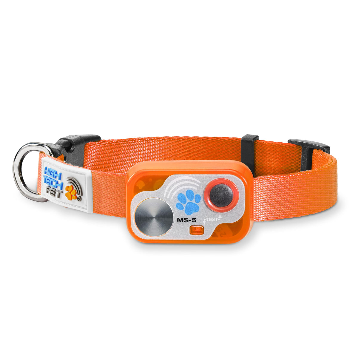 Genuine MS-5® Designer Series Automatic Pet Door Collar Tested & Certified by High Tech Pet for Dogs and Cats - Complies with Power Pet Door Performance Warranty, Waterproof (Orange, Dog)