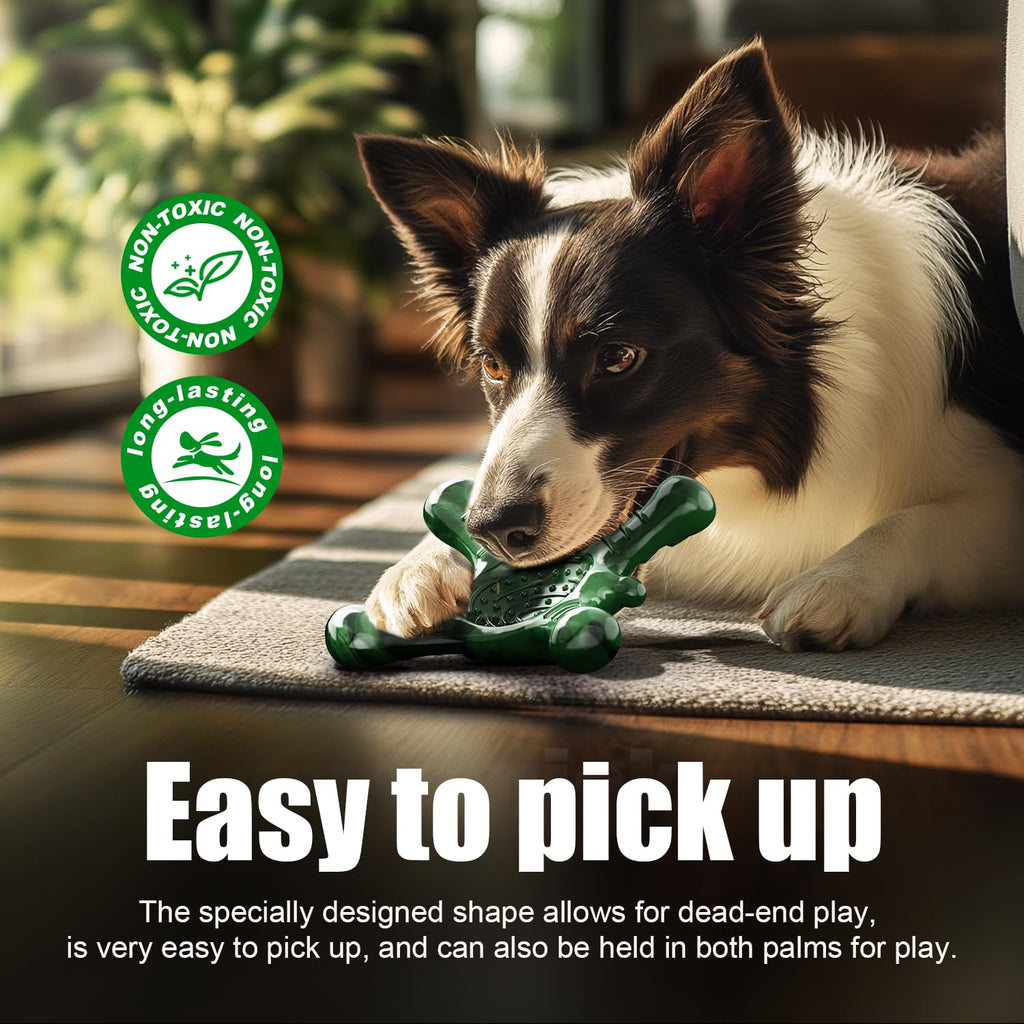 Ouilter Dog Toys for Small Dogs, Nylon Indestructible Dog Toy for Small Dogs, Hedgehog Puppy Chew Toys with Bacon Flavor,Long Lasting, Puppy Teething Toys, Green