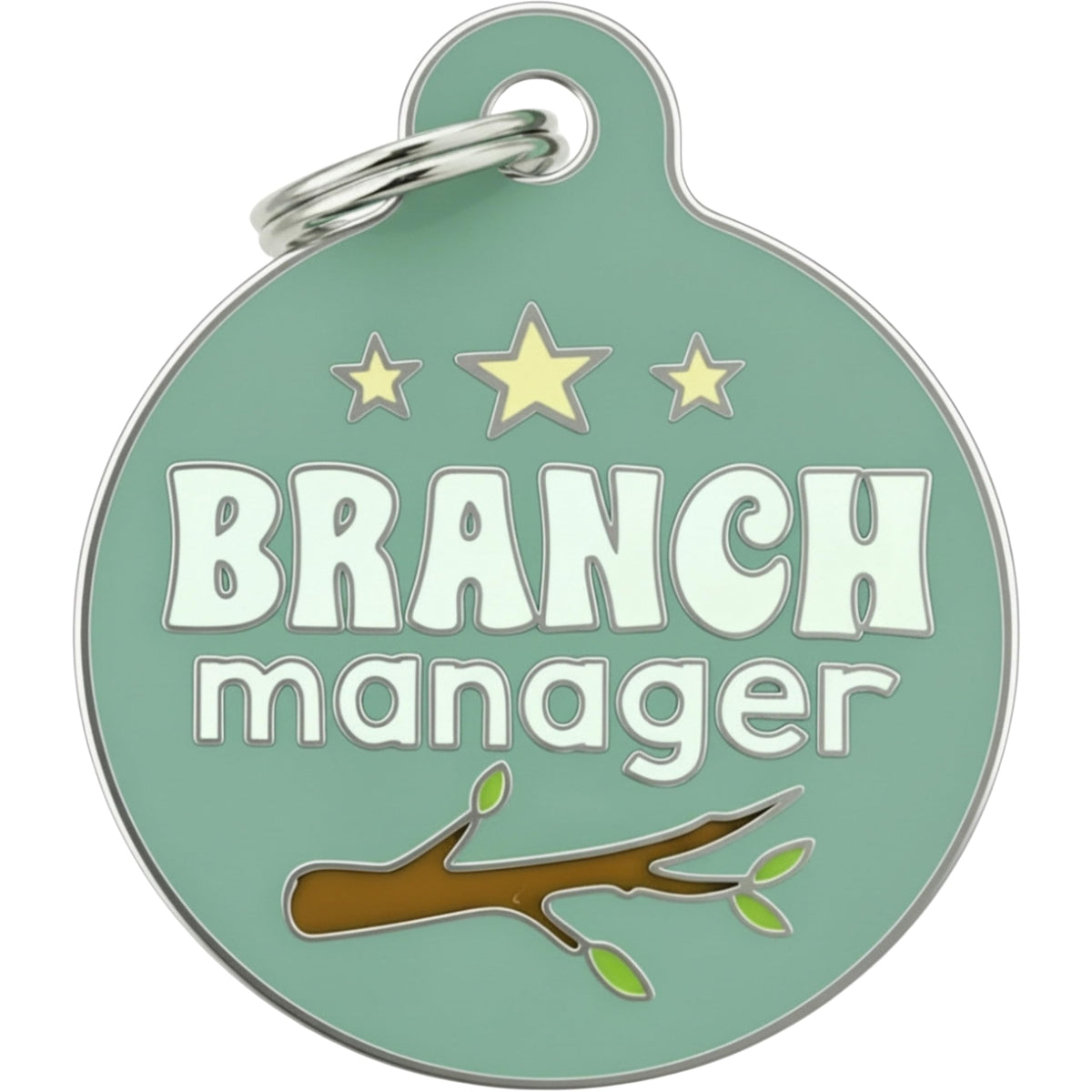 Bad Tags Personalized Dog and Cat ID Tags in 25+ Designs and 2 Sizes - 5 Lines of Custom Engraved Text - Funny Cute Personalized Pet Tags (Land Shark, Large (1.25 inch))