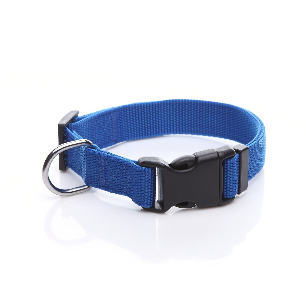 Adjustable Nylon Dog Collar, pet Collar 1 Inch 3/4 Inch 5/8 Inch Wide, for Large Medium Small Dogs (L(1" x 16-23"), Brown)