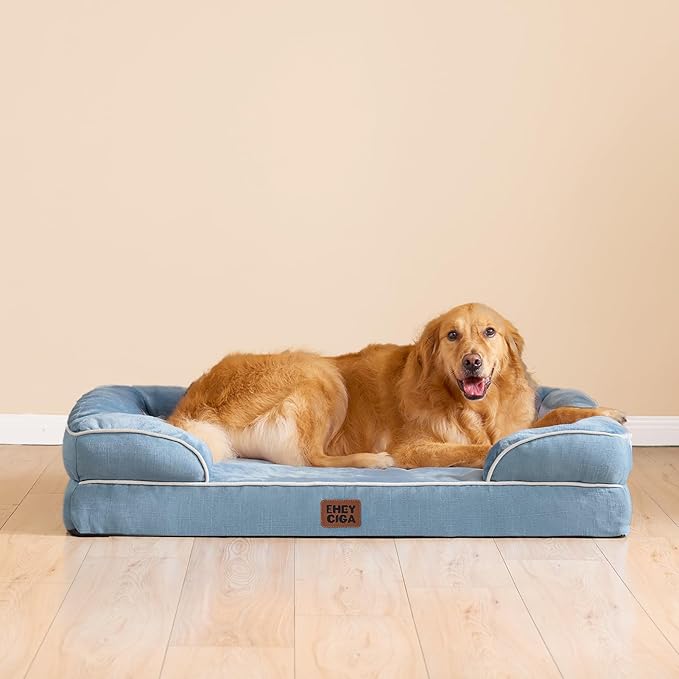 EHEYCIGA Orthopedic XXL Dog Bed, Waterproof Washable XL Big Pet Bed 52"