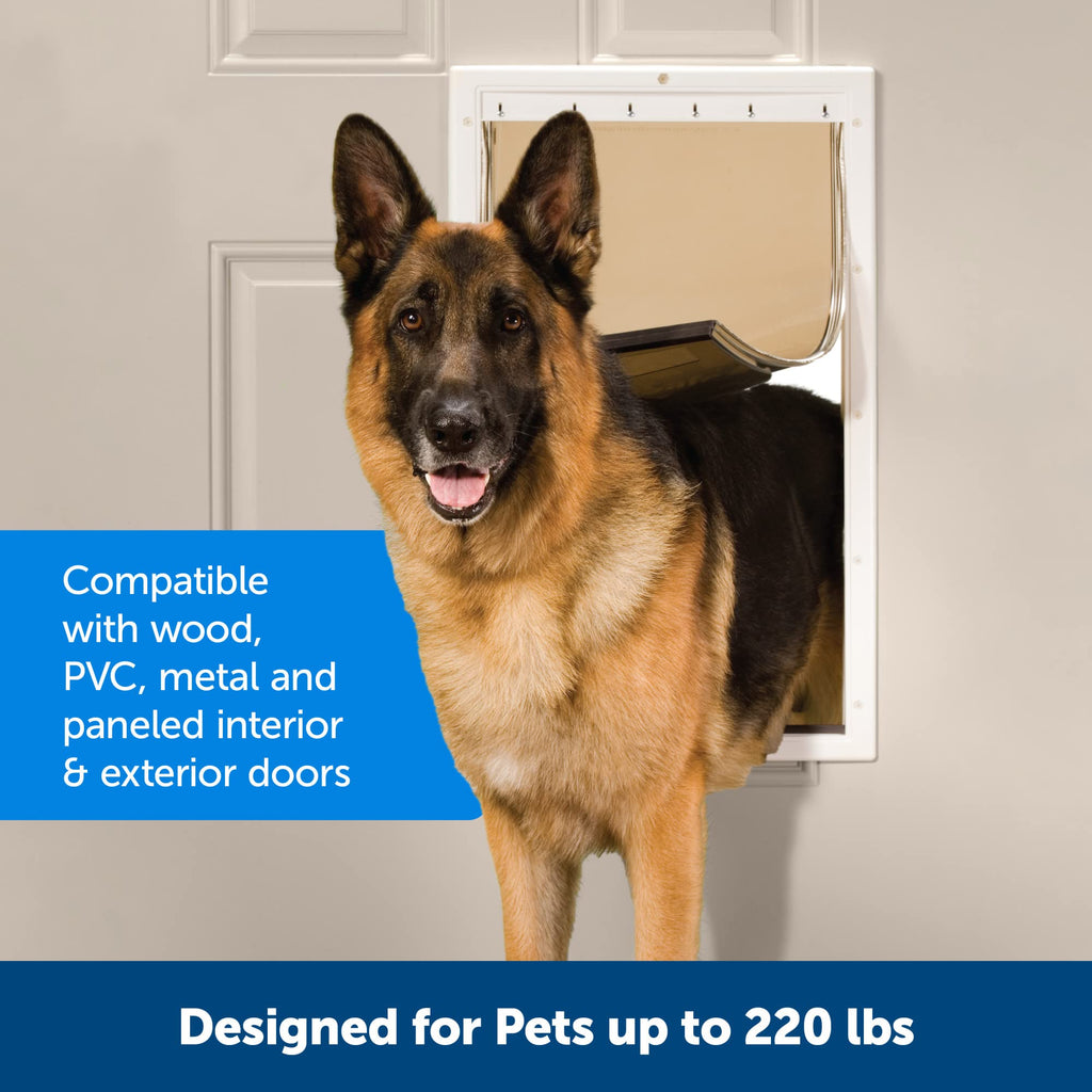 PetSafe Plastic Dog & Cat Door, Pets Up to 220 lb, X-Large
