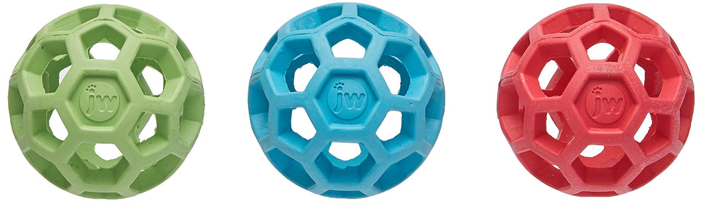 JW Pet Company Mini Hol-ee Roller Dog Toy, Colors Vary - Pack of 3