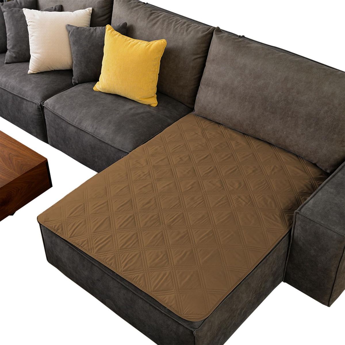 Ameritex Waterproof Dog Bed Cover Pet Blanket with Anti-Slip Back for Furniture Bed Couch Sofa (40x50 Inch (Pack of 1), Chocolate)