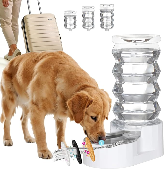 RIZZARI 7L Elevated Dog Water Dispenser:Comfortable Feeding Height