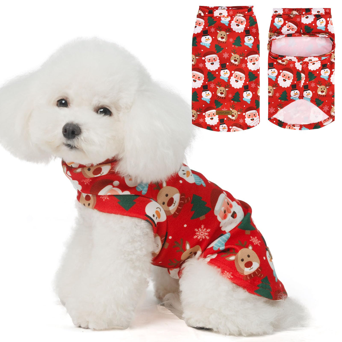 EXPAWLORER Cat Sweater Warm Fleece Pet Clothes for Cats Only