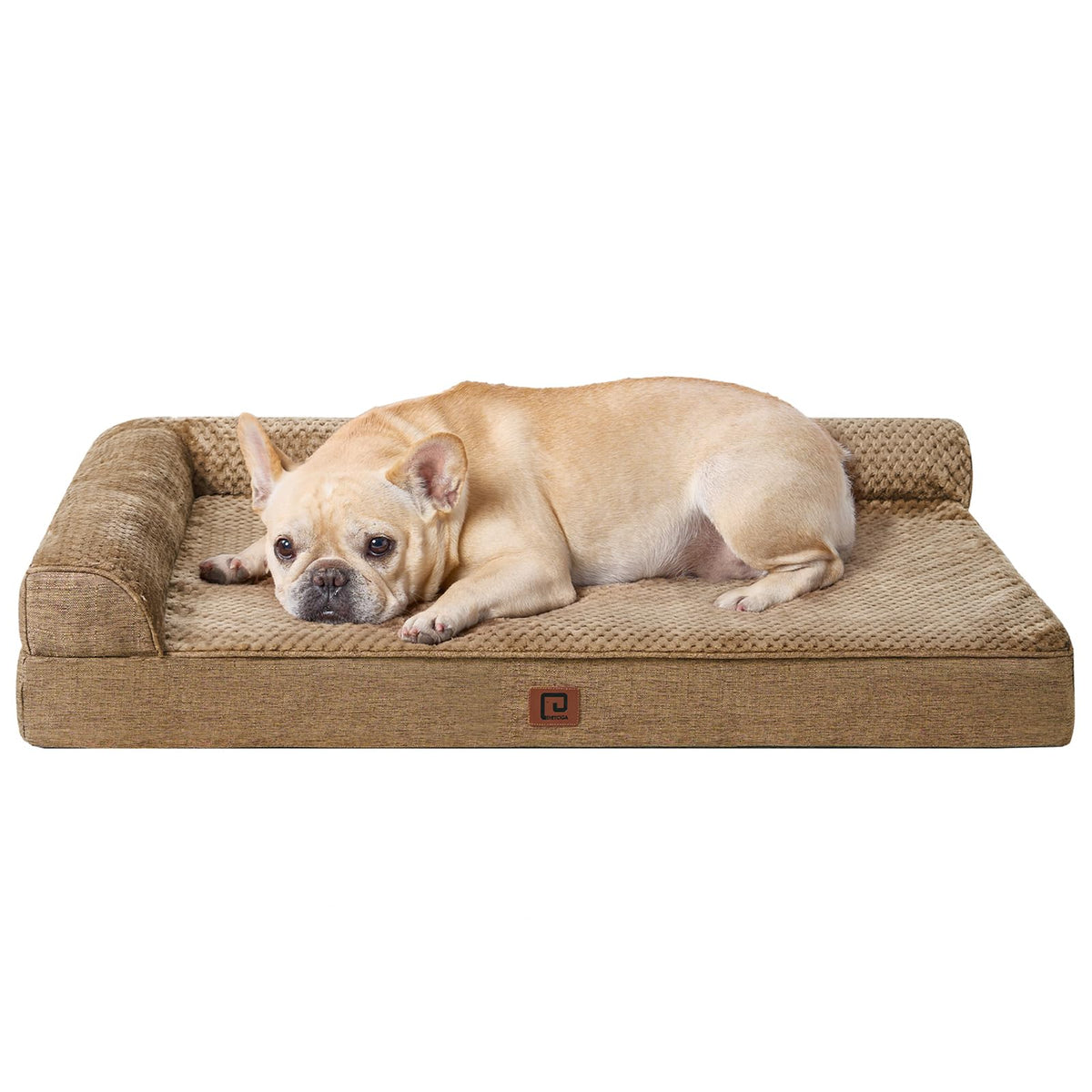EHEYCIGA Orthopedic Dog Bed Medium Size, Memory Foam Dog Bed, Navy Blue