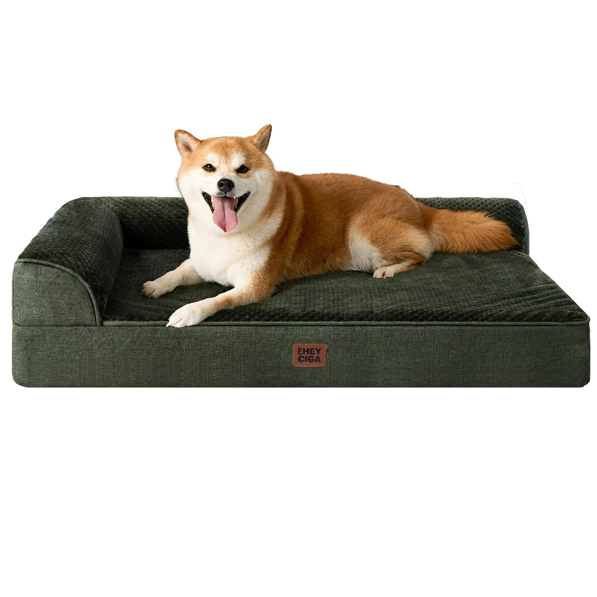 EHEYCIGA Orthopedic Dog Bed Medium Size, Memory Foam Dog Bed, Navy Blue