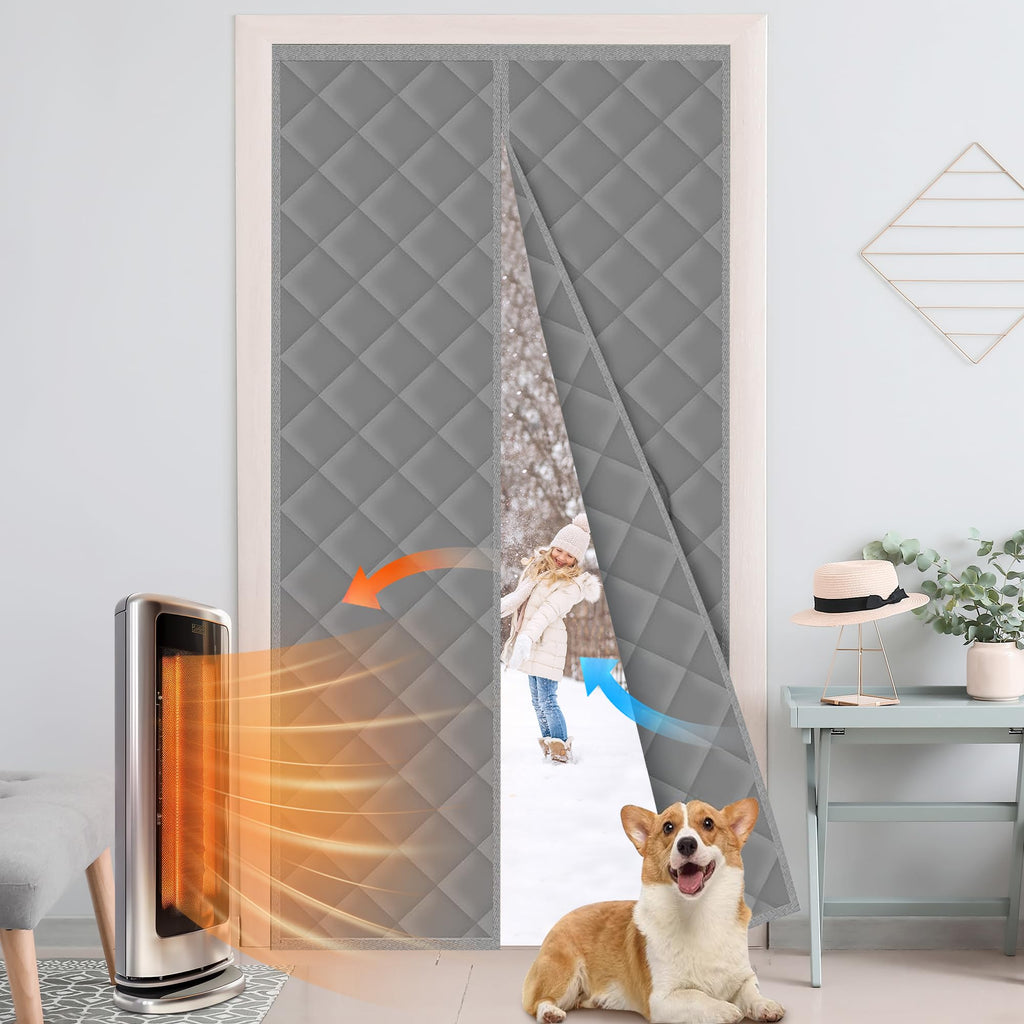 Cotton Thermal Door Screen Fit 32x80in Door Screen Door Itself Size 34x82in
