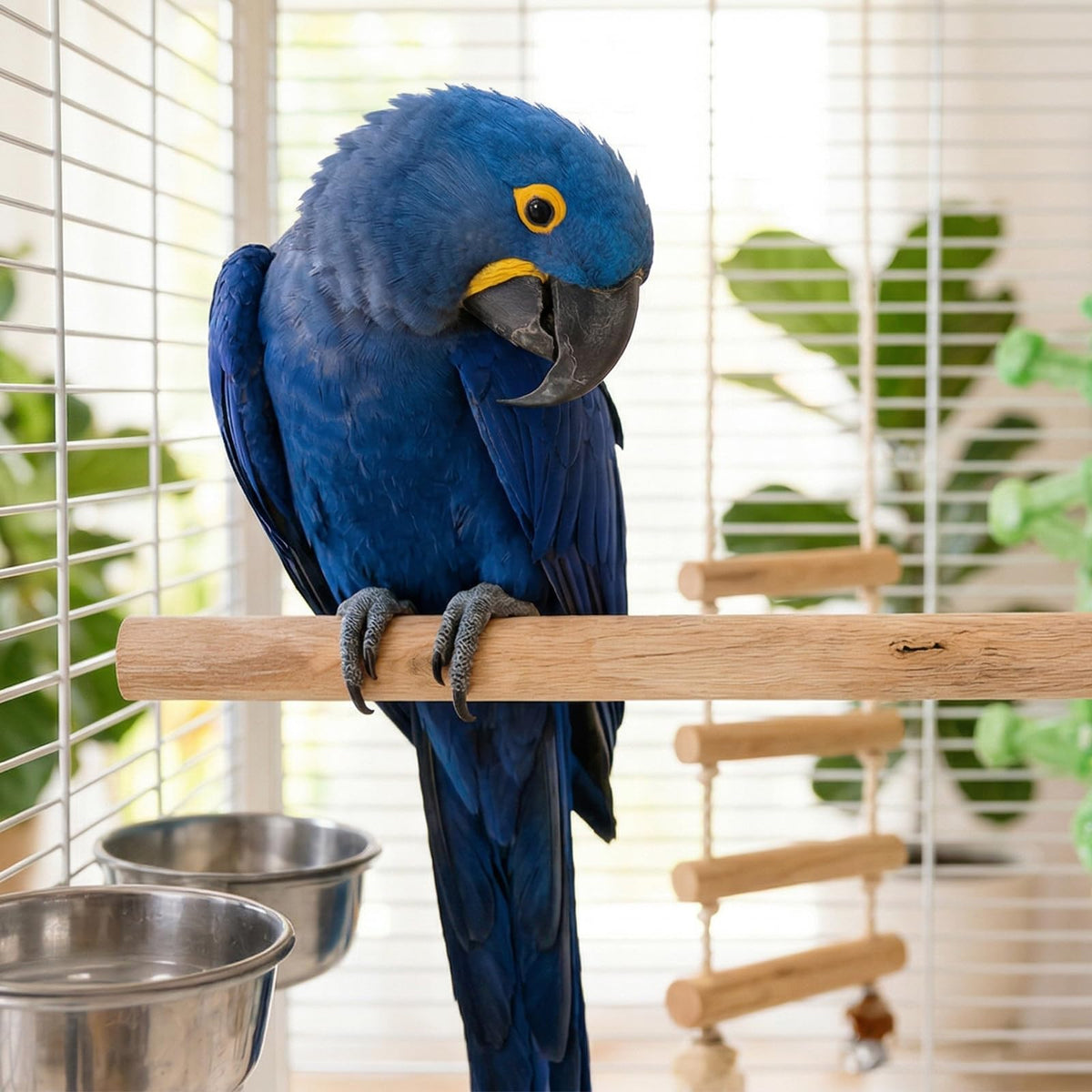 Angoily Dowel Wood Bird Perch Stand Set, Parakeet Perches Parrot Stand Rods
