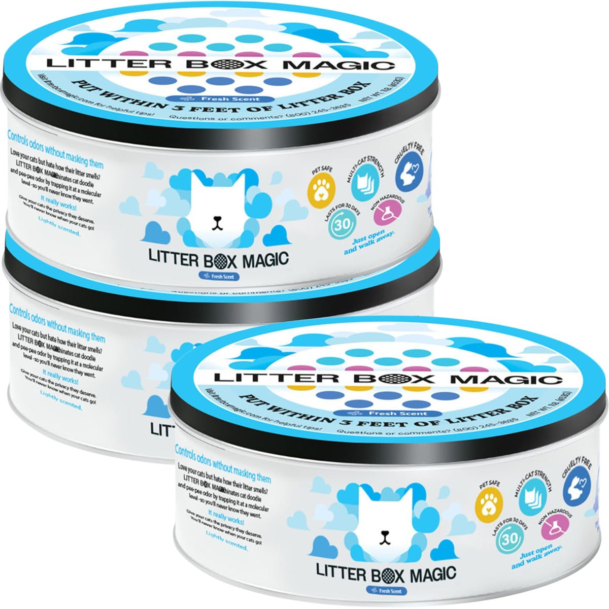 Litter Box Magic Cat Litter Deodorizer Gel, Orange Scent, 16 Oz, Pack of 1