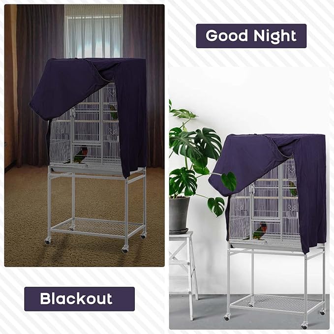 QBLEEV Birdcage Covers, Breathable Universal Bird Parrot Cage Cover Shade